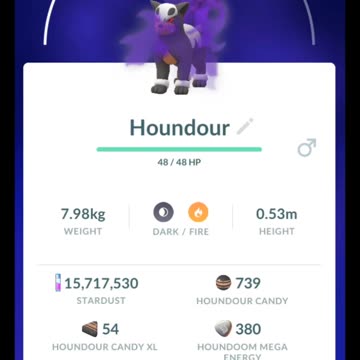 Pokémon GO-Purifying Shadow Houndour
