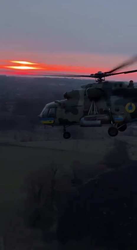 Incredible Footage from Ukrainian Helicopter Crew