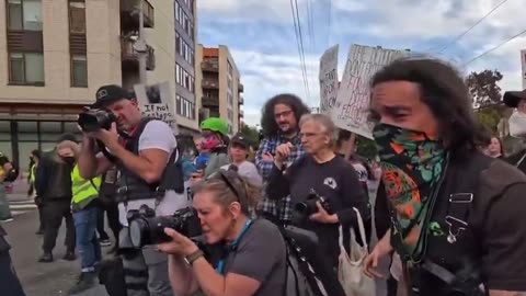 Portland woman just trying to get home gets swarmed by ANQUEEFA goons and she gets