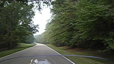 Riding the Natchez Trace South of Tupelo, MS
