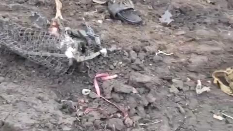 Russian BTR Rolled Over A Mine