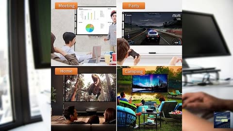 GAINVANE 120 inch Portable Projector Screen