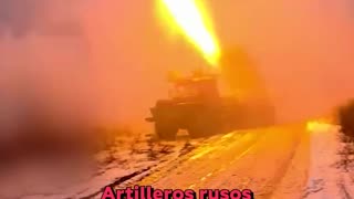 Potentes salvas de Grad: artilleros rusos hacen añicos un punto de resistencia ucraniana