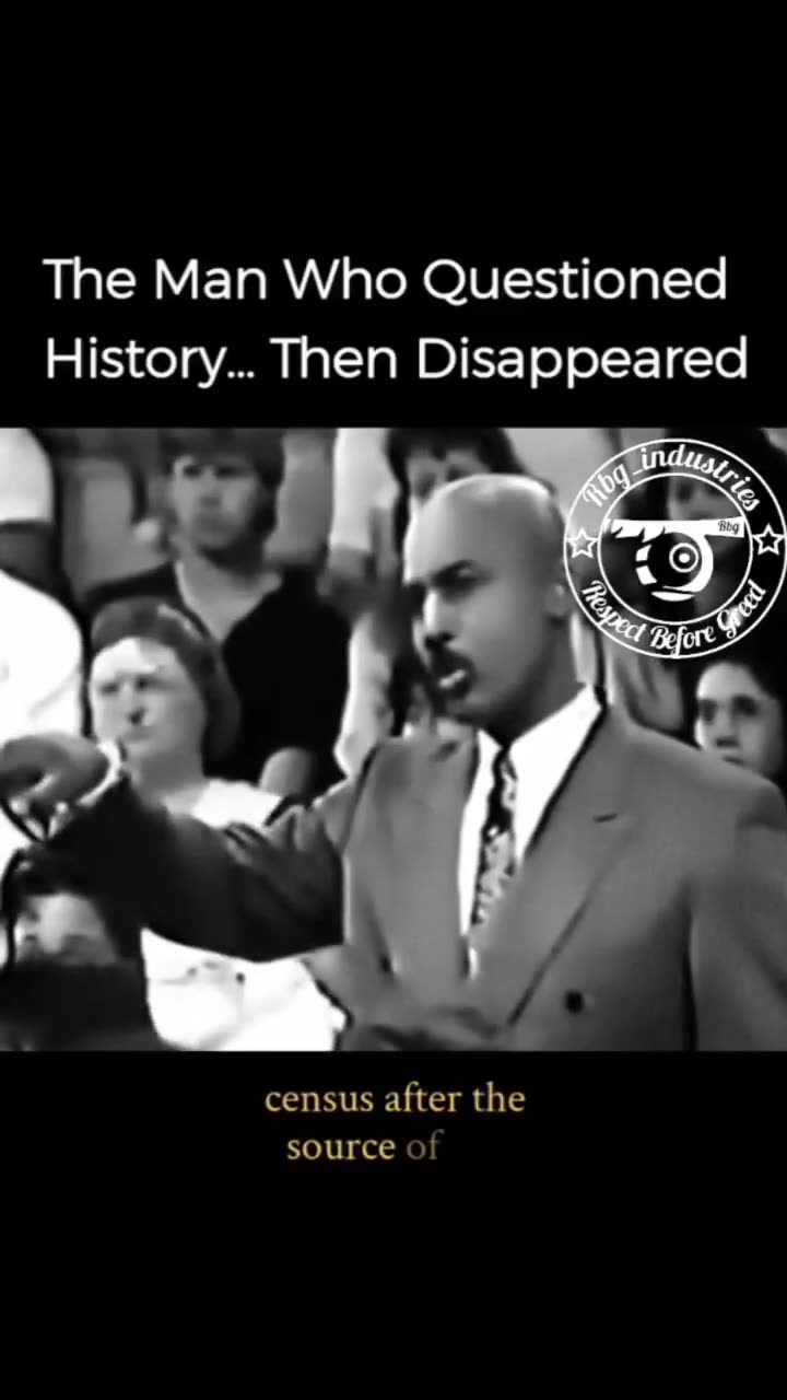 The man who questioned His-story.... then disappeared.