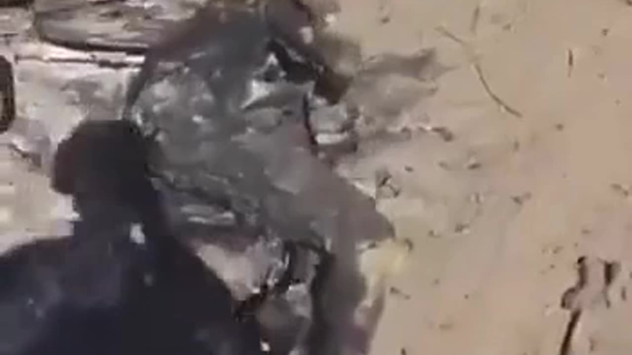 Russian soldier shows their failed assault aftermath