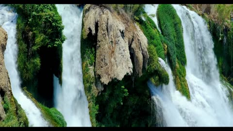 Relaxing waterfall sound for sleep. Fall asleep stay sleeping with water white noise