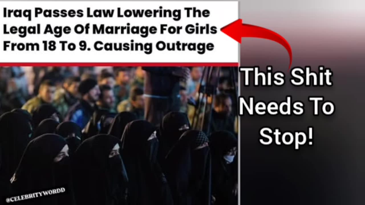 Iraq Wants (& Has Been Wanting) To Make The Age Of Consent 9 (TF?!)