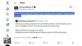 BREAKING: Congressman Thomas Massie Says CIA/Capitol Police Involvement With J6 Pipe Bombs About To Come Out and The FBI Knowingly Covered It Up For Years!