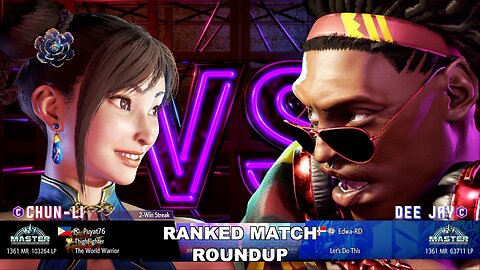 Kuya Kalbo SF6 Ranked Roundup. Chun Li Master Rank [Hori Fight Stick]