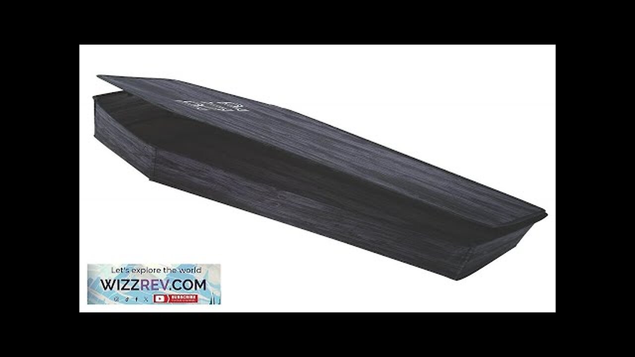 Black Wooden Look Full Size Coffin Decoration Review