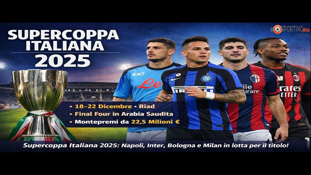 Supercoppa Italiana 2025: programma, squadre e quote