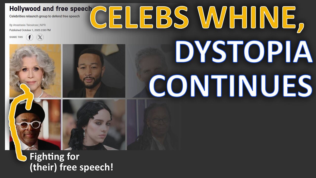 Hollywood's "Free Speech" Hypocrisy | The Dystopia Continues