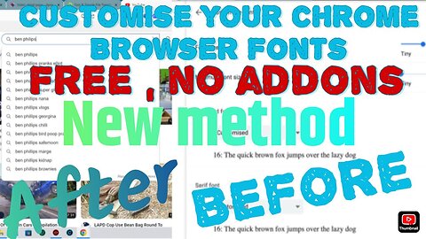 How To Customise Your Chrome Web Font's For Free