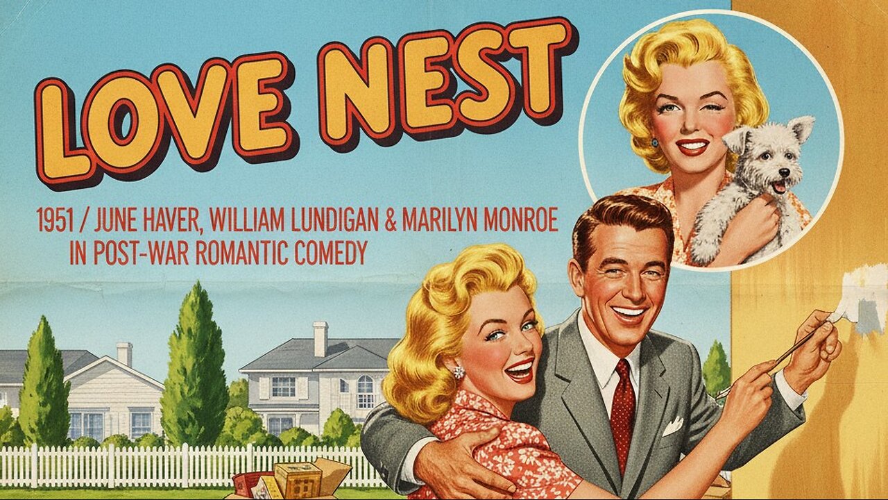 Love Nest (1951) - June Haver, William Lundigan & Marilyn Monroe in Post-Work Romantic Comedy
