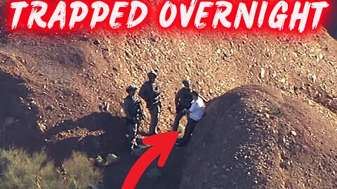 Hiker TRAPPED Overnight on Camelback Mountain – Dramatic Helicopter Rescue, Phoenix AZ