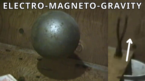 Hutchison Effect: 80-pound Mill Ball Levitating Up and Down for 10 Minutes