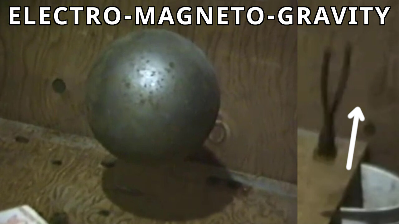 Hutchison Effect: 80-pound Mill Ball Levitating Up and Down for 10 Minutes