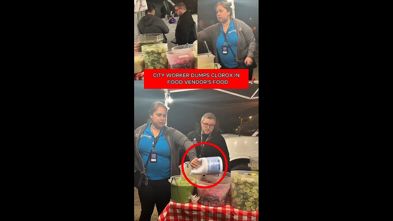 Denver worker caught pouring Clorox on a vendor’s food before issuing a ticket. #japd