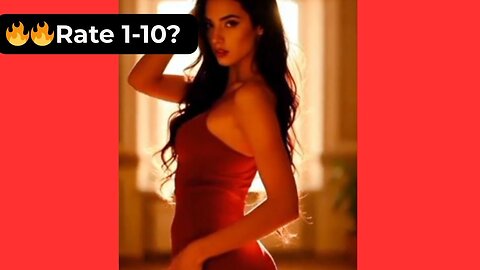 🔥 Rate Her Body in This Sexy Red Evening Dress 1-10? 😍 Supermodel 4K
