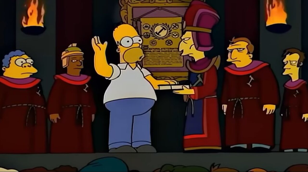 Homer Simpson Joins a Secret Society
