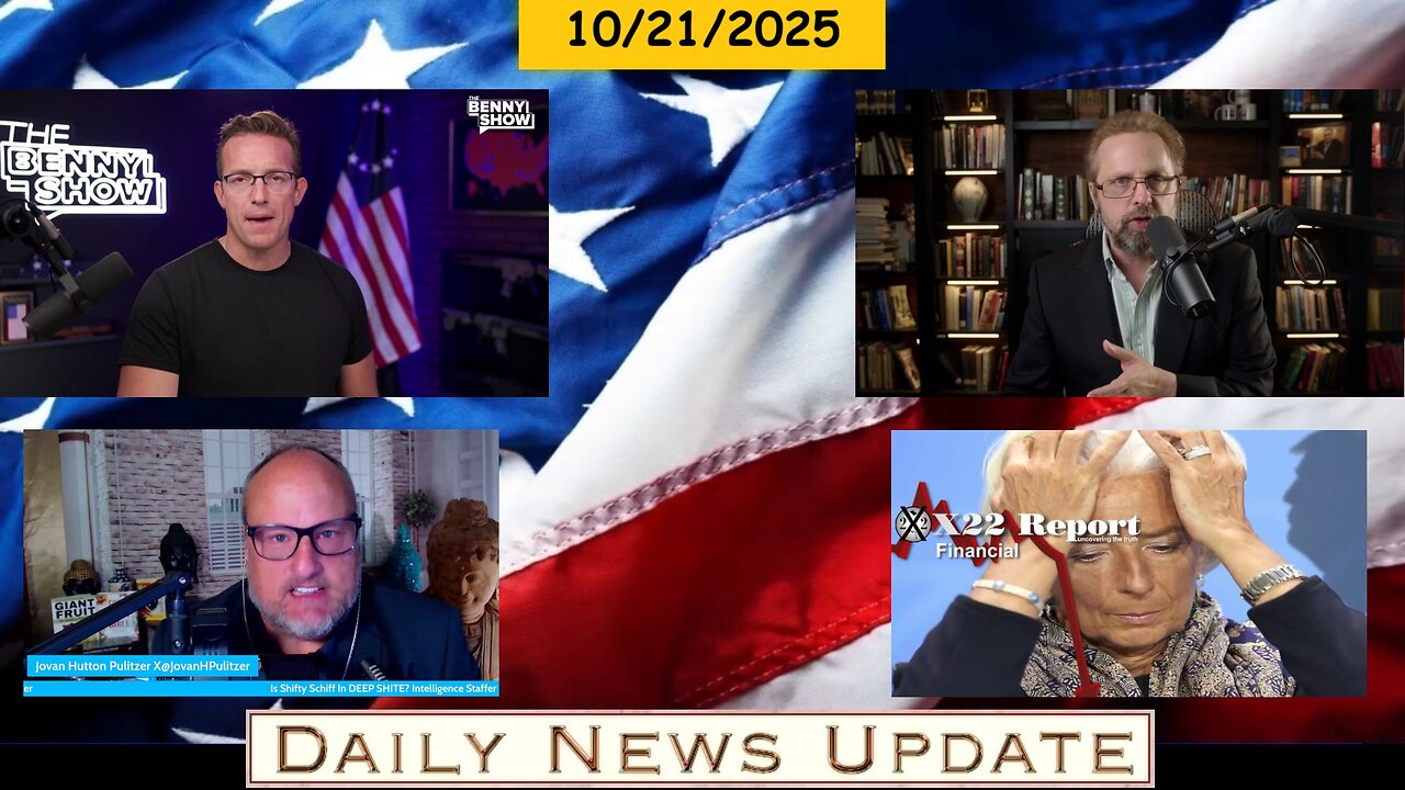 EP1722 | Benny Johnson: Bongino, Dr Steve Turley: Purge, Jovan H. Pulitzer: Schiff, X22 Report: Gold
