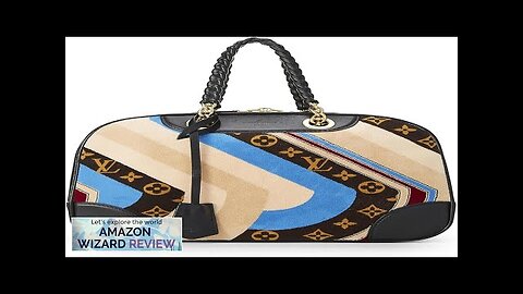 Louis Vuitton Pre-Loved Multicolor Velour Bowling Vanity Tuffetage Bag MultiAs seen on Review