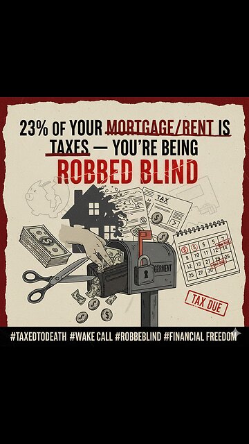 23% of Your Mortgage/Rent Is Taxes – You’re Being Robbed Blind