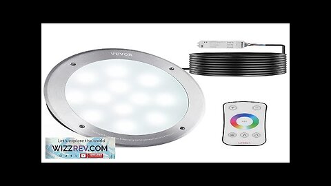 VEVOR 12V LED Pool Light 10 Inch 40W RGBW Color Changing Inground Review