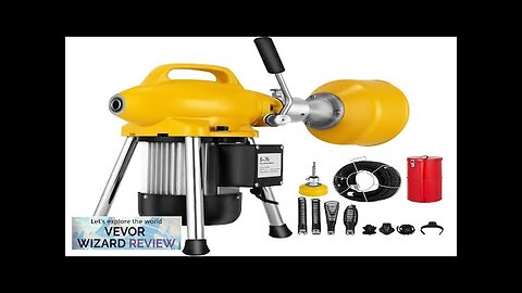 Sectional Drain Cleaning Machine 400W Drain Cleaner 20mx16mm & 5mx10mm Cable Review