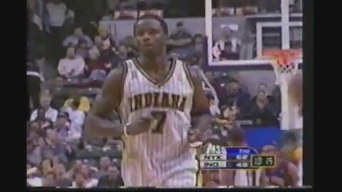 Jermaine O'Neal 22 Points 4 Ast 3 Blk Vs. Knicks, 2001-02.