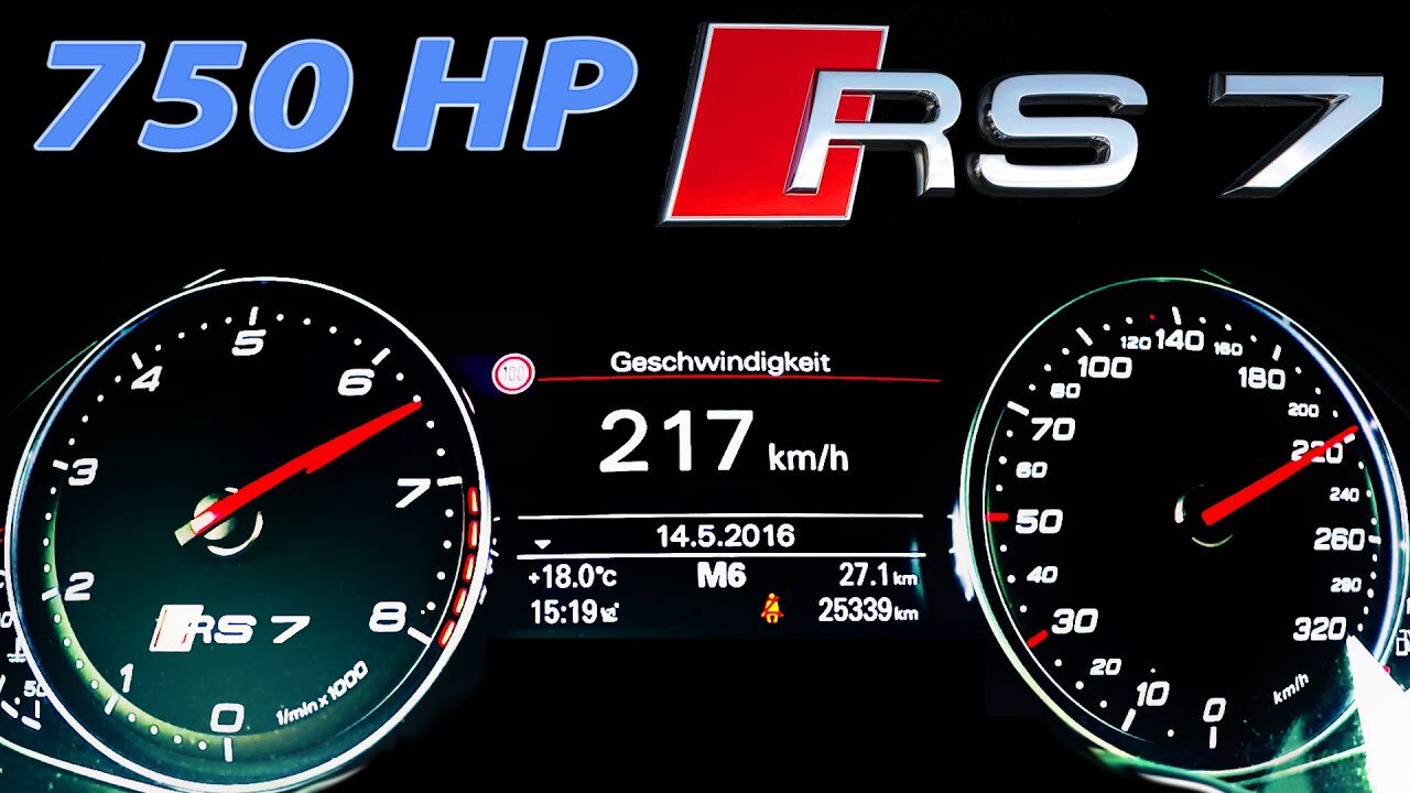 Audi RS7 Acceleration 0-250 Launch Control V8 Sound MF-RS 750 Audi A7 Audi S7