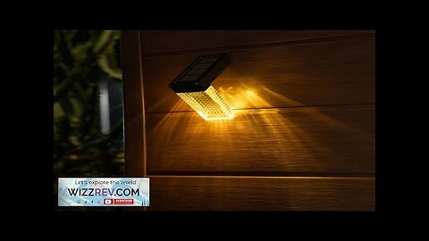 Solar Light Outdoor Waterproof Light Sensor RGB+White Light RGB+Warm Light Stair Step Review