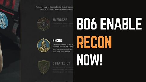 BO6 Recon Combat Specialty: How to Activate It Now!