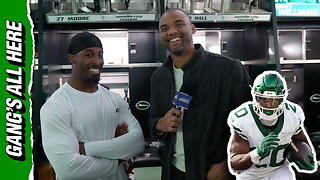 Breece Hall after 1st practice without Sauce Gardner & Quinnen Williams | Gang's All Here