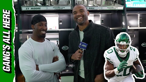 Breece Hall after 1st practice without Sauce Gardner & Quinnen Williams | Gang's All Here