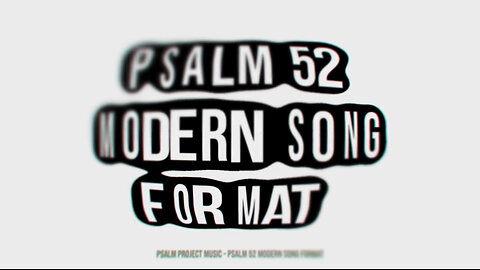 Psalm 52 Modern Song Format - Official Lyric Video 🌙✨