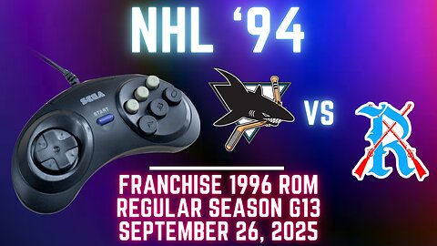 NHL '94 Franchise League (1996) - Sharks (Len) at Rifles (Modano09) {Genesis} Game 13