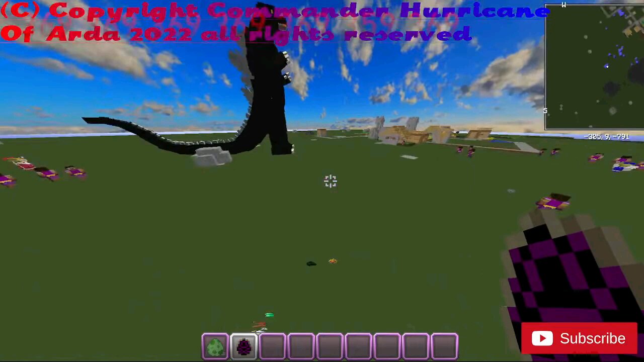 Minecraft mob battle Godzilla vs overlord scorpion