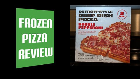 FROZEN PIZZA REVIEW Detroit Style Deep Dish