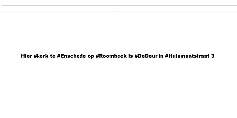 Hier #kerk te #Enschede op #Roombeek is #DeDeur in #Hulsmaatstraat 3