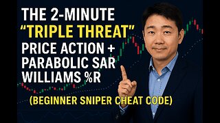 THE 2-MINUTE "TRIPLE THREAT" Price Action + Parabolic SAR + Williams %R (Beginner Sniper Cheat Code)