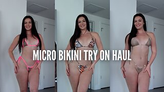 BIKINI TRY ON HAUL FOR SUMMER (4K)