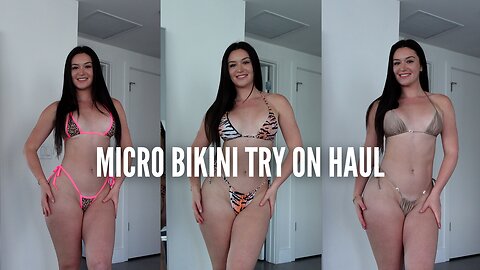 BIKINI TRY ON HAUL FOR SUMMER (4K)