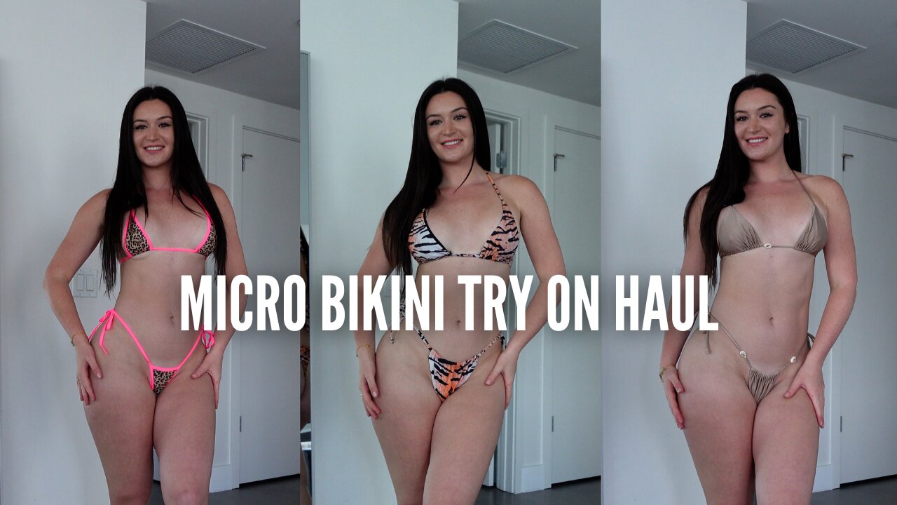BIKINI TRY ON HAUL FOR SUMMER (4K)