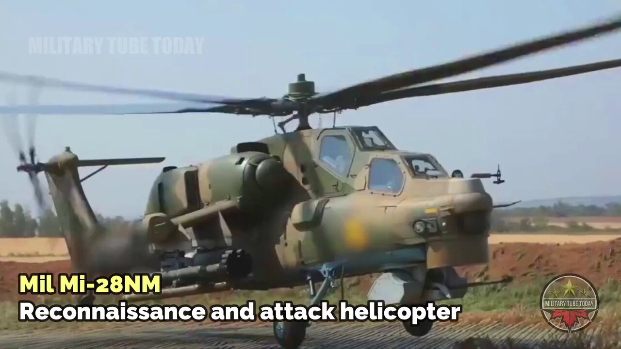 Mi-28NM helicopter with Vikhr ATGM moving to destroys Ukraine in Kharkov