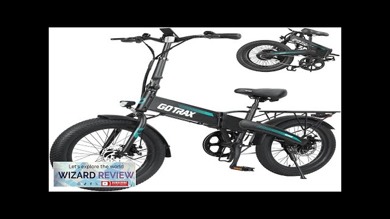 Gotrax 20" Folding Electric Bike with 40Miles (Pedal-assist1) by 48V Battery 20Mph Review