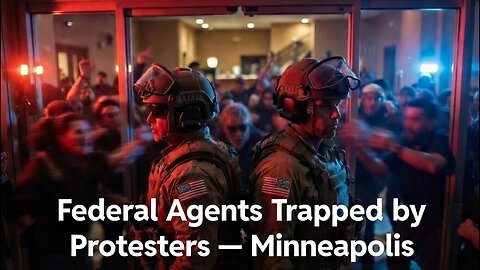 Federal Officers Cornered by Activists Inside Minneapolis Hote