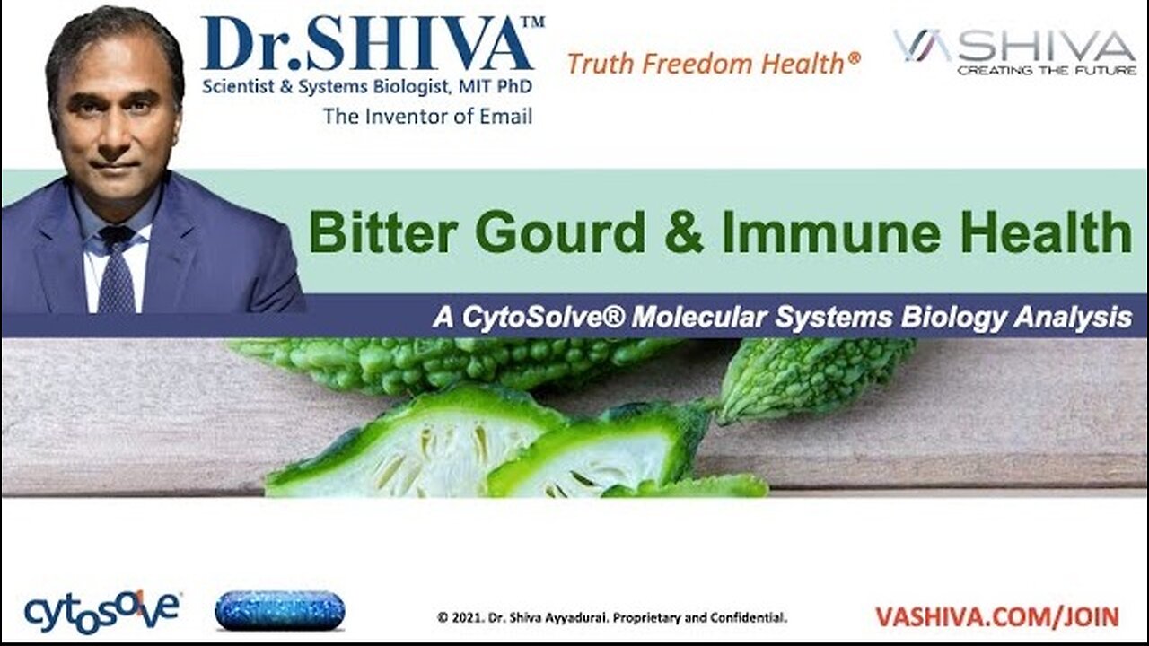 Dr.SHIVA™: Bitter Gourd on Immune Health @CytoSolve Systems Analysis(5/21)