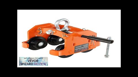 VEVOR Manual Trolley 4400 lbs/2 Ton Load Capacity Push Beam Trolley Review