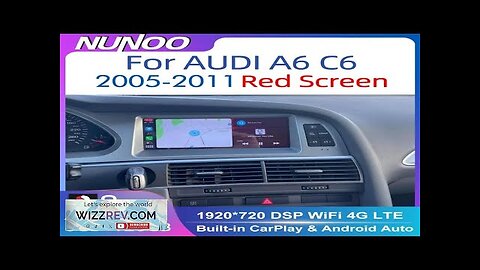 Nunoo Android 14 CarPlay Car Radio Player For Audi A4 A5 A6 Review